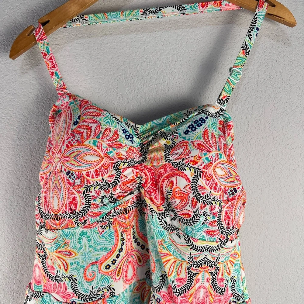Cacique Paisley Swim‎ Dress Sz 18